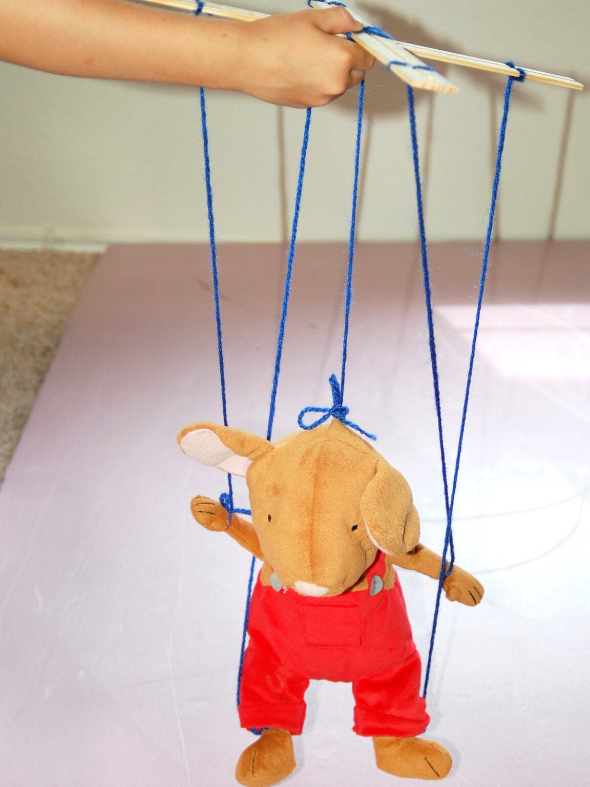 Let's Make A DIY Marionette Using Stuffed Animals | Kids Activities Blog