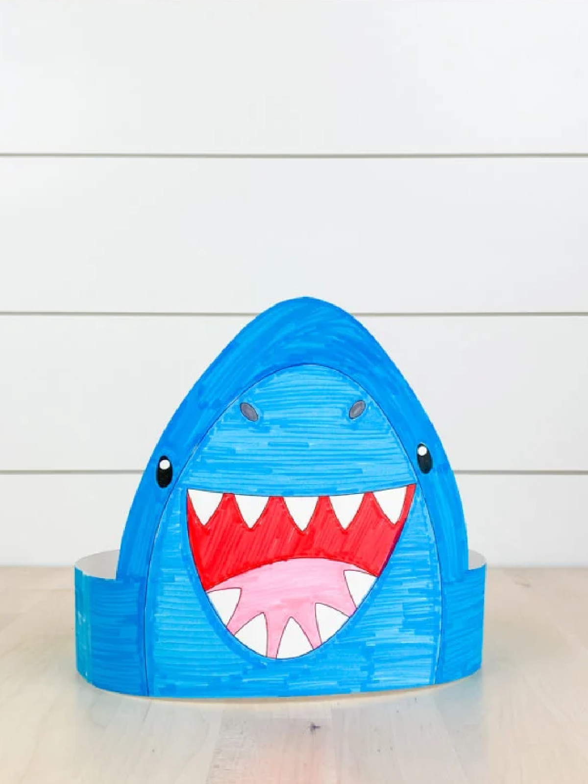 Shark Craft- Paper printable shark crown -Kids Activities Blog