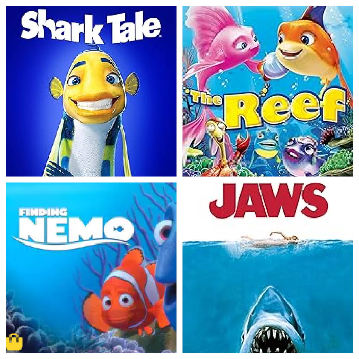 Shark Week- Movies: Shark Tale, The Reef, Finding Nemo, Jaws- kids activities blog