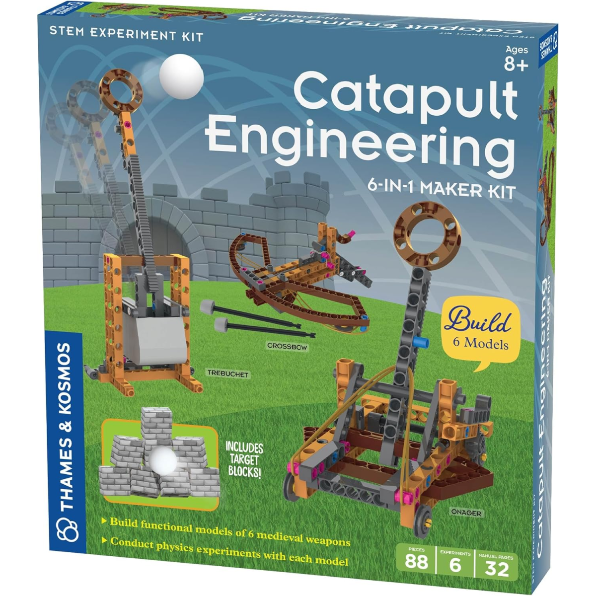 Catapult Craft- box catapult engineering kit with different items to build- kids activities blog