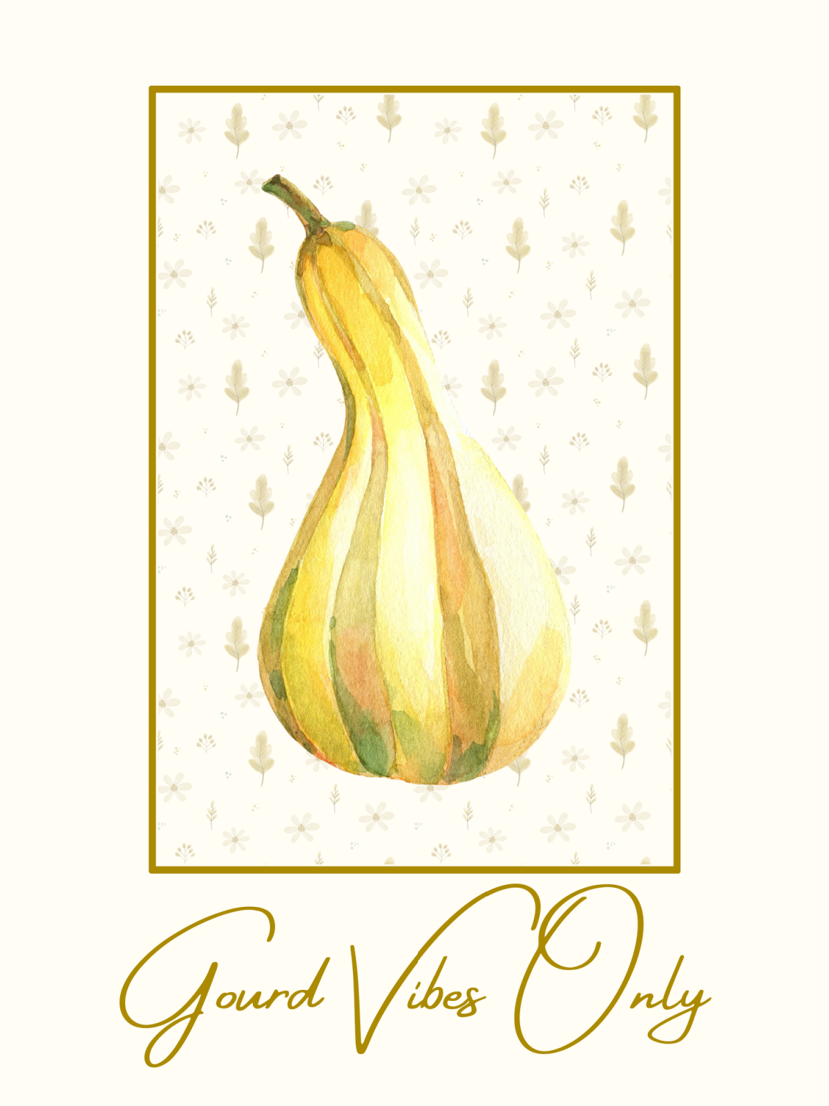 Fall Posters- Another gourd, but yellow, with text printed pdf file - Kids Activities Blog