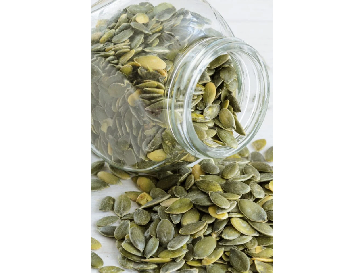 Halloween Recipes- Green pumpkin seeds in a jar -Kids Activities Blog
