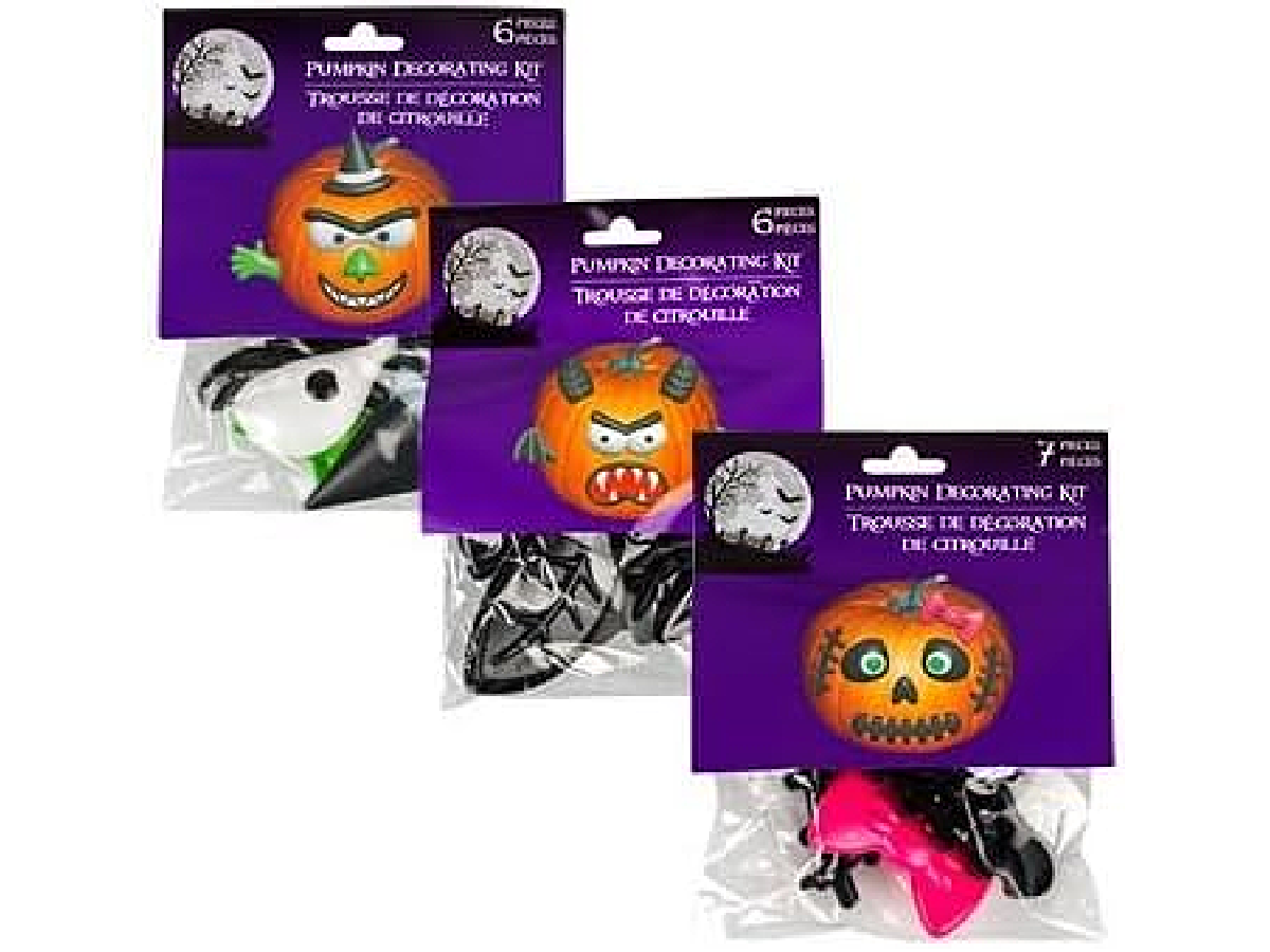 No Carve Ideas- 3 push in kits with text and images -Kids Activities Blog