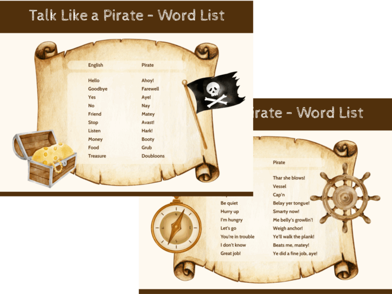 Celebrate International Talk Like A Pirate Day With This Printable ...