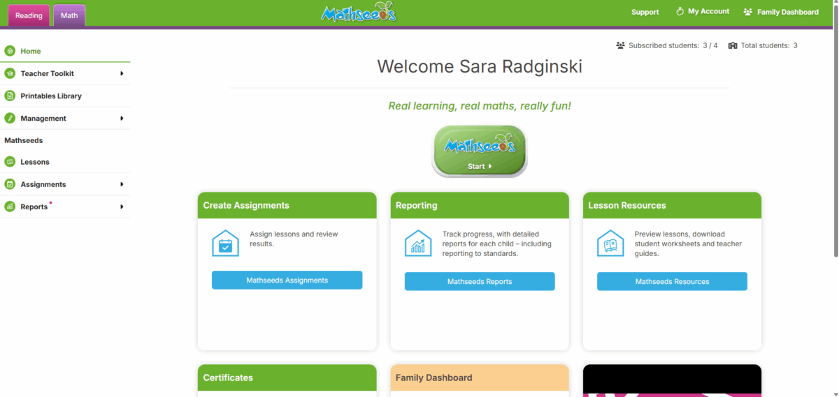 lots of resources inside the platform