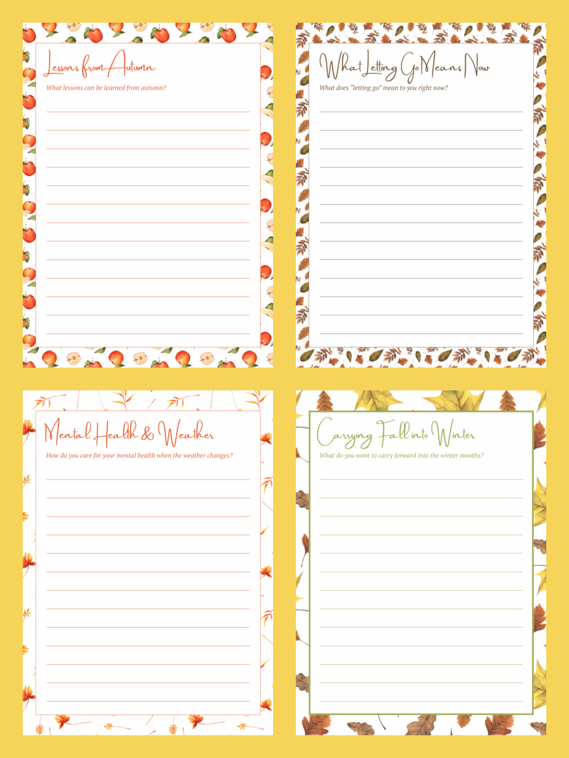 Fun and Free Printable Fall Writing Prompts | Kids Activities Blog
