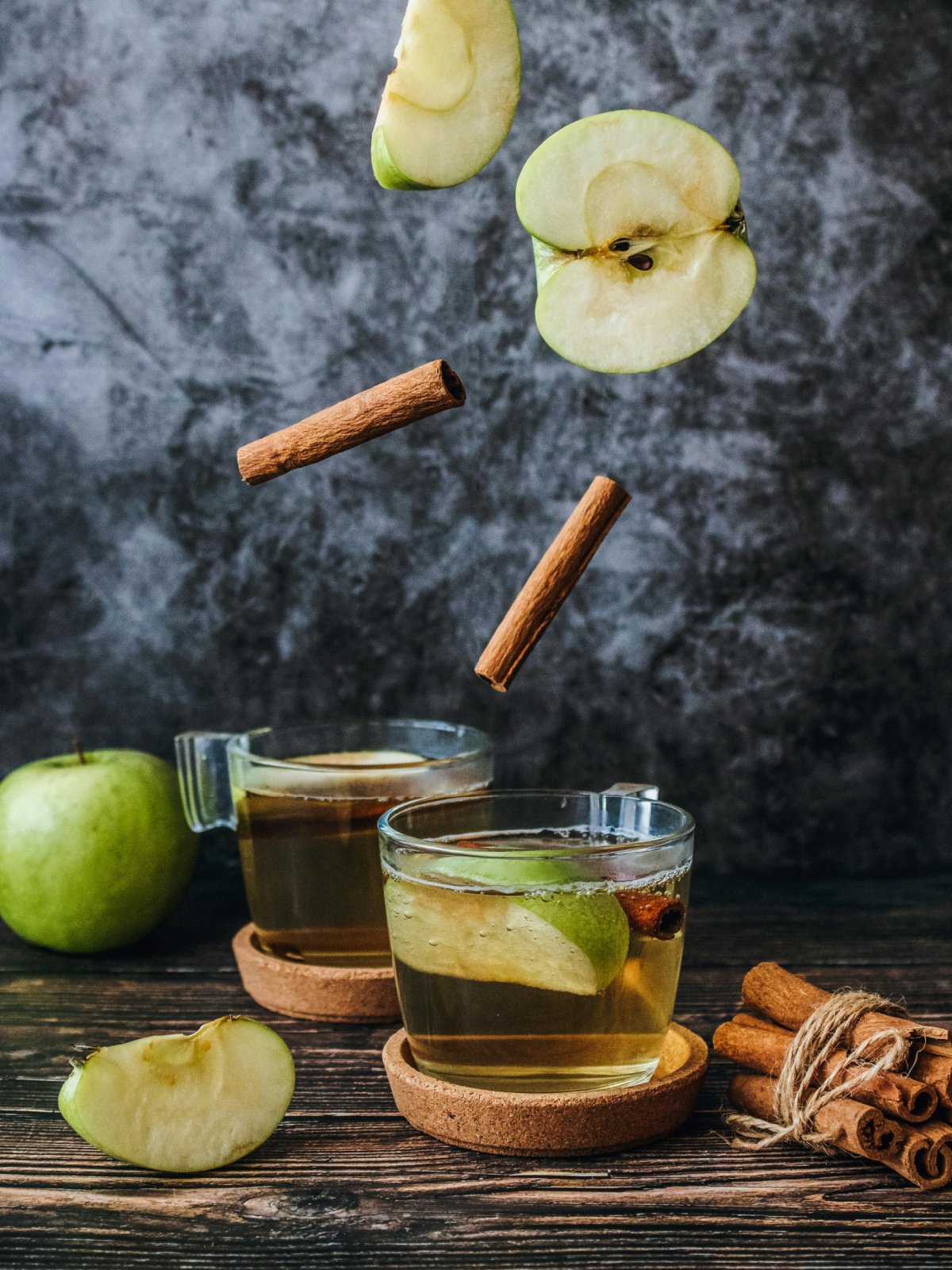 Halloween Alternatives- cups of cider with apples and cinnamon- kids activities blog