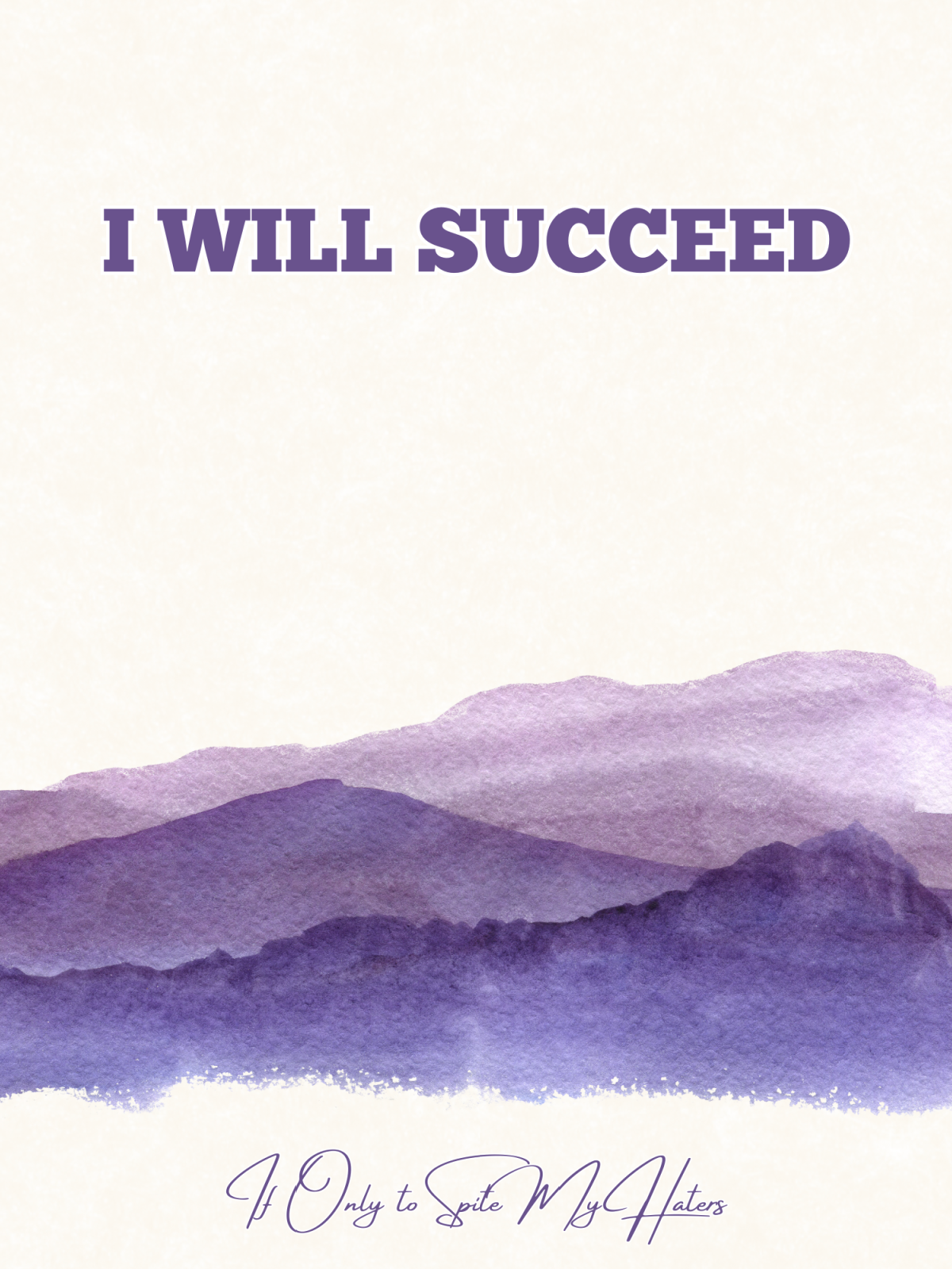 Printable Posters- purple mountains on a white background with text- Kids Activities Blog
