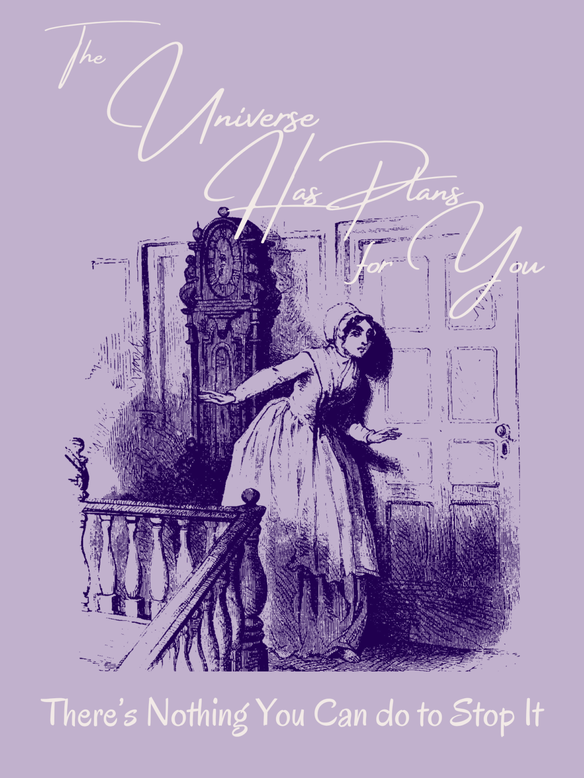 Printable Posters- Text with purple art on a light purple background of a woman in a victorian house- Kids Activities Blog