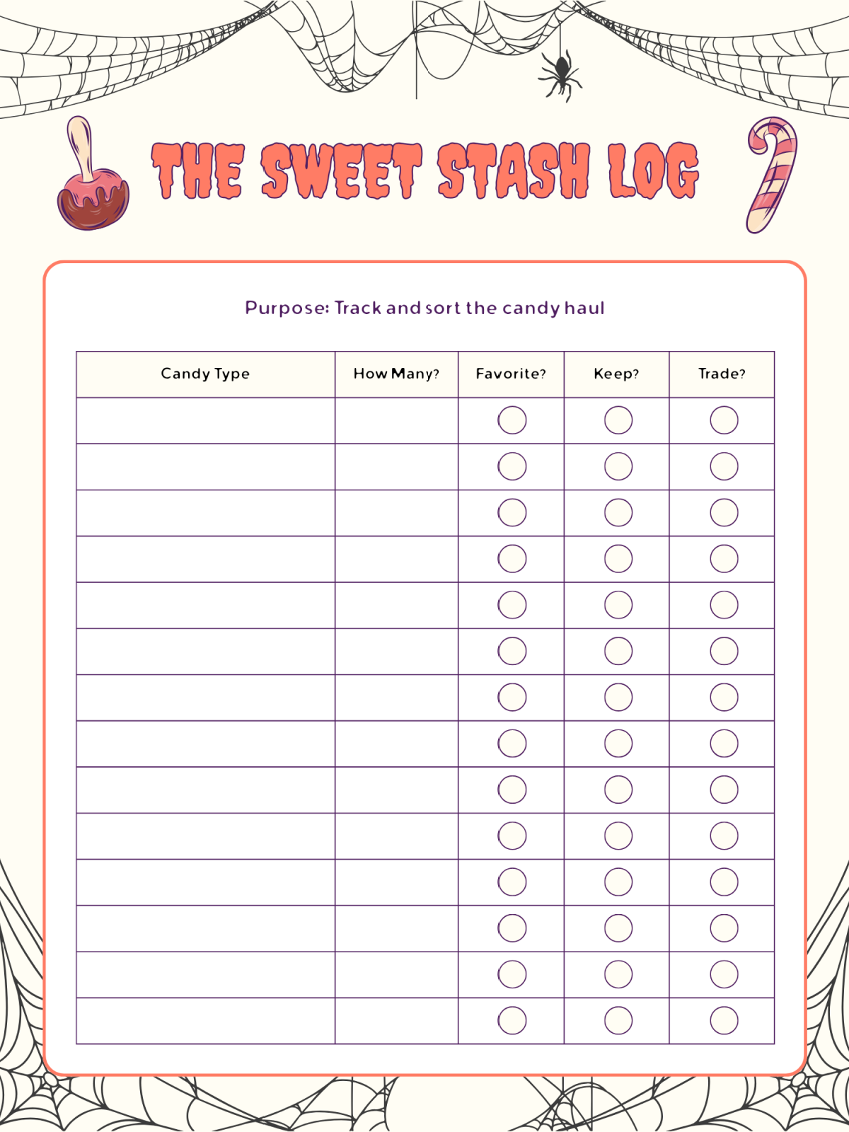 Halloween Printable- images with colorful texts blanks to write and check list printed pdf file - Kids Activities blog