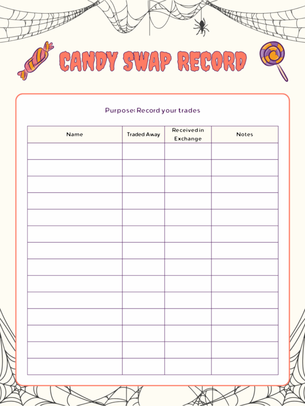 Follow the Candy! Free Printable Trick-or-Treat Tracker | Kids ...