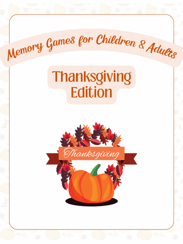 Printable Thanksgiving Memory Games For Children and Adults | Kids ...