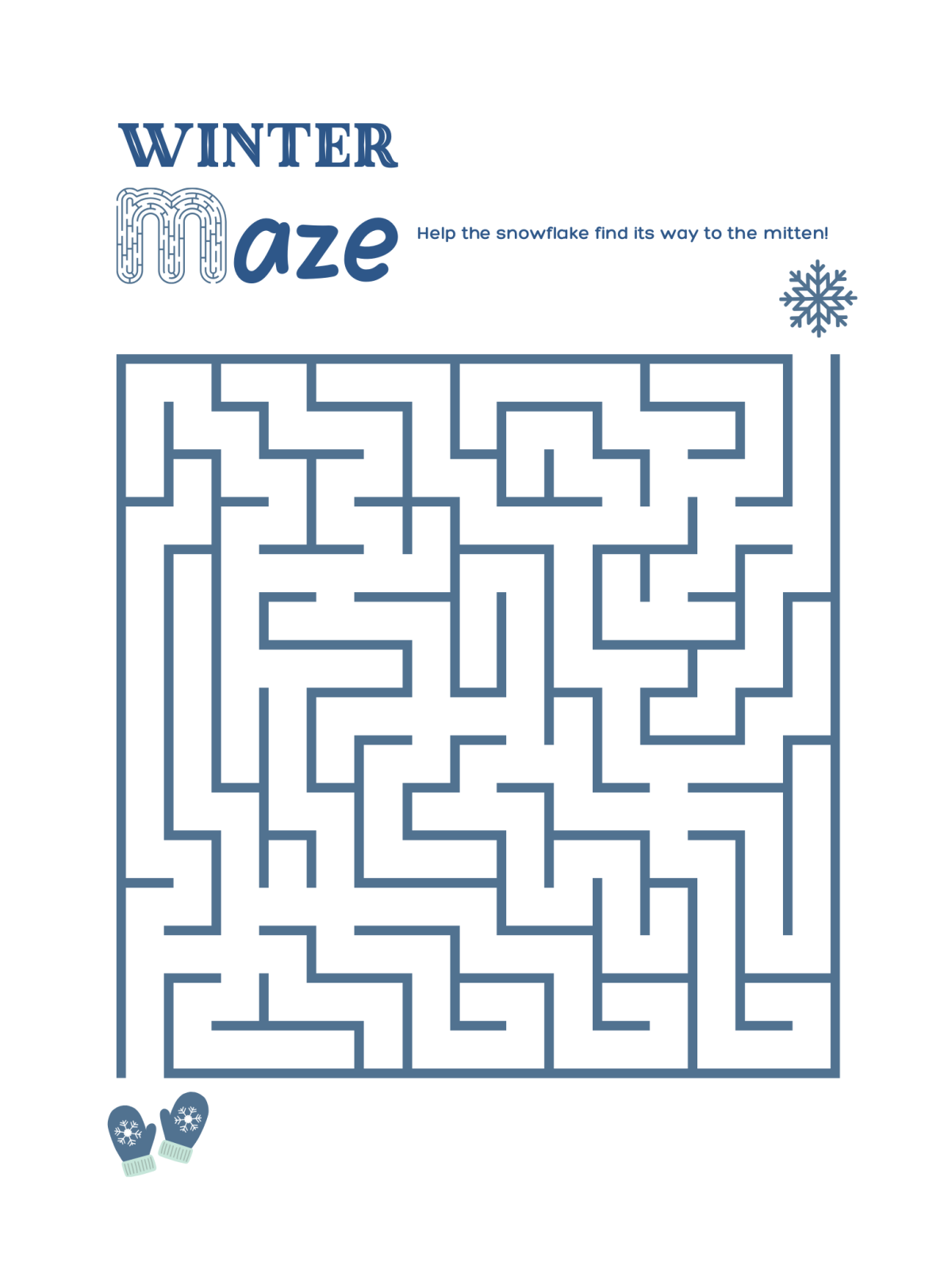 Activity Sheets- maze with images and text - Kids Activities Blog