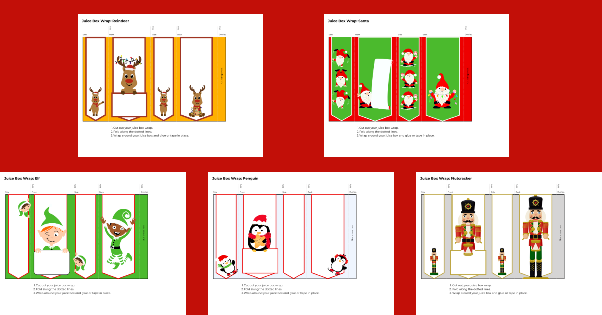 Free Printable Christmas Juice Box Covers | Kids Activities Blog free-printable-christmas-juice-box-covers-kids-activities-blog