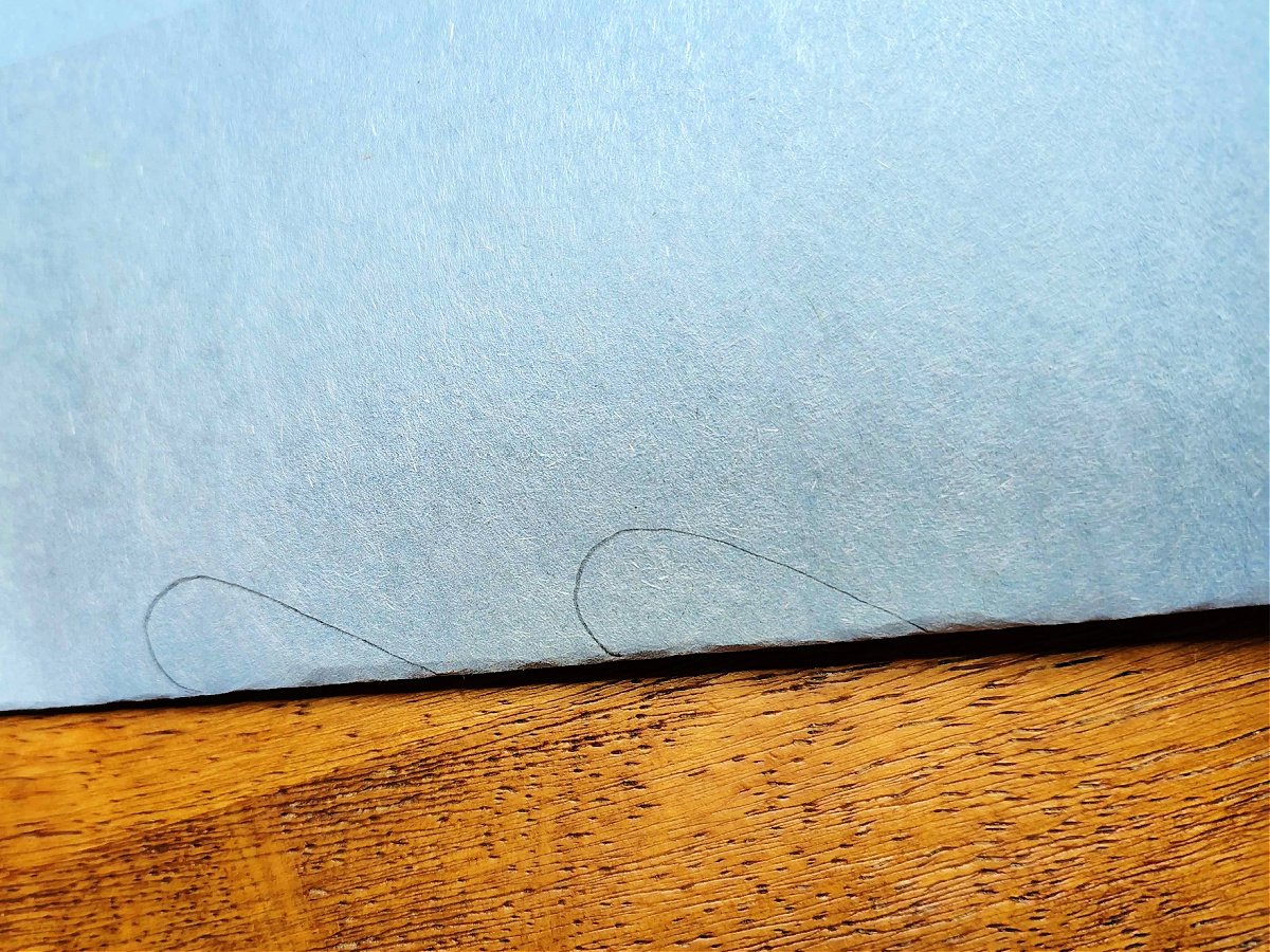 Bible Craft- Step 1.5 - Draw half hearts on folded paper- Kids Activities Blog