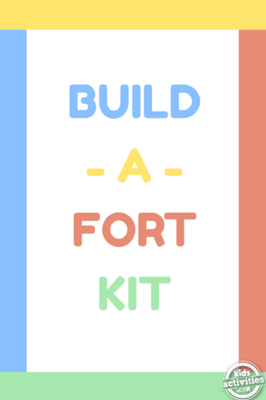 Build a fort kit with yellow blue green and red