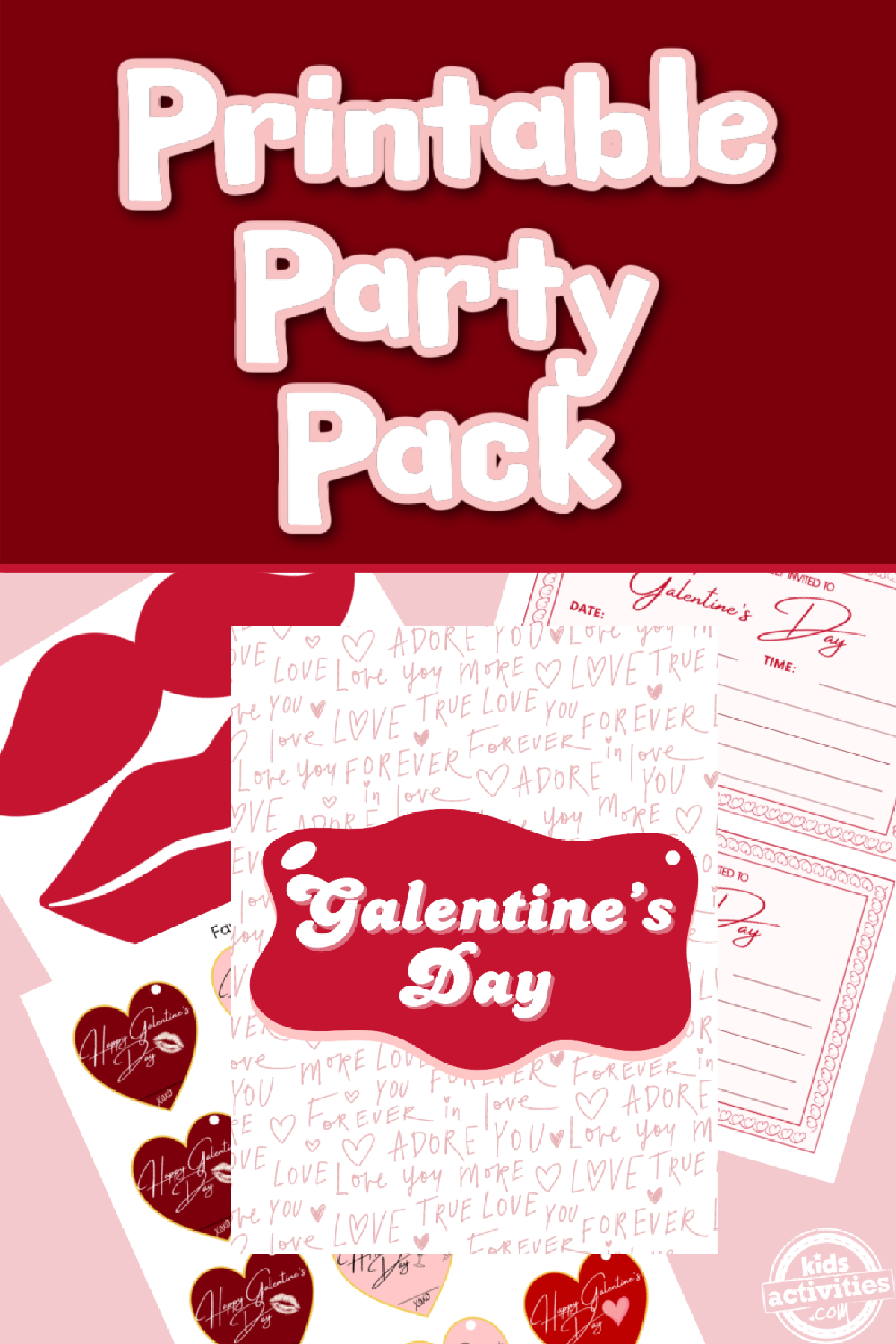 Galentine's Day- printables with images and text- kids activities blog