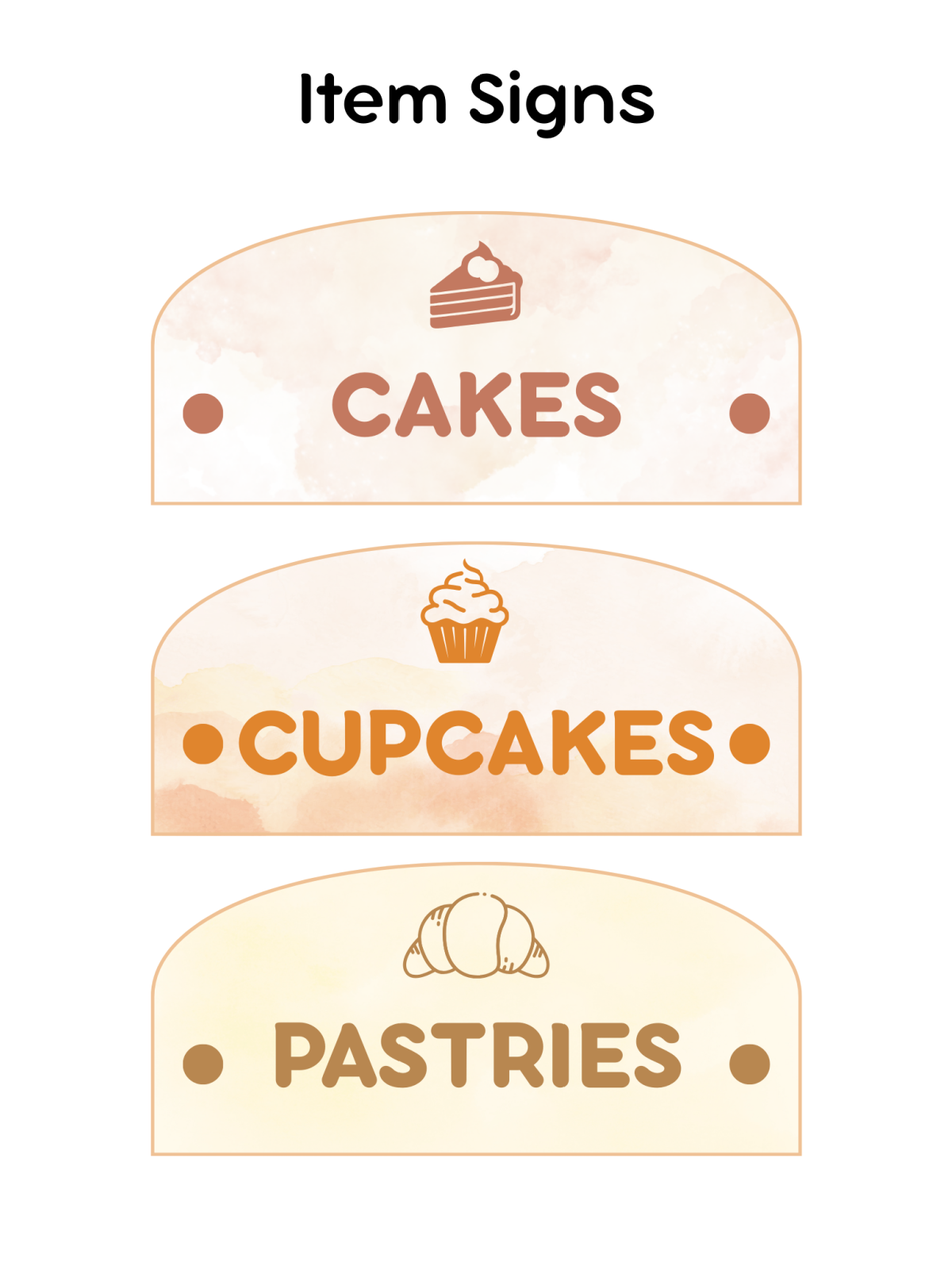 Pretend Bakery- Sign labels for food with pictures and text - Kids Activities Blog