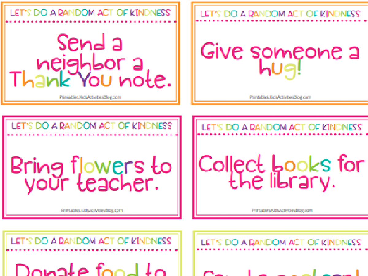 Staycation Ideas- Kindness cards with color - Kids Activities Blog