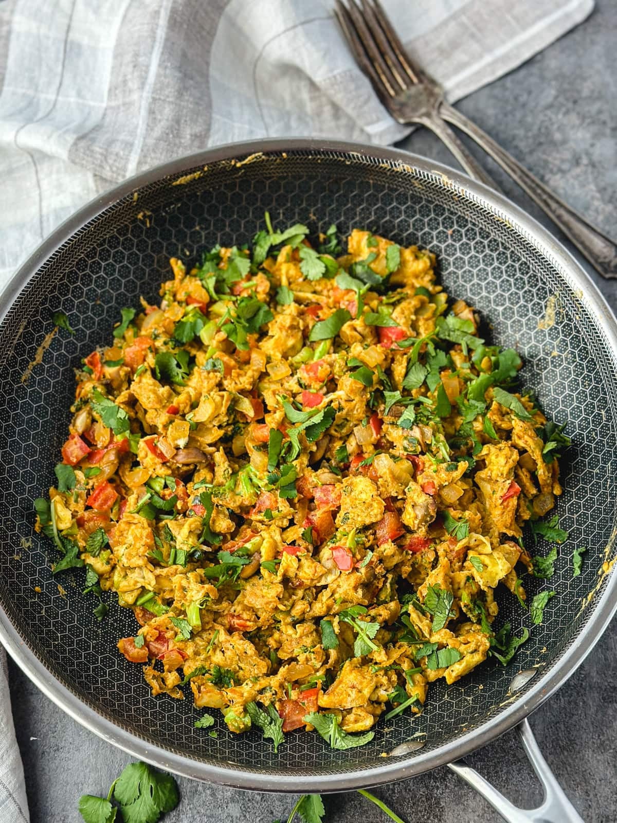 Mother's Day Breakfast Recipes- Bhurji in a pan - Kids Activities Blog