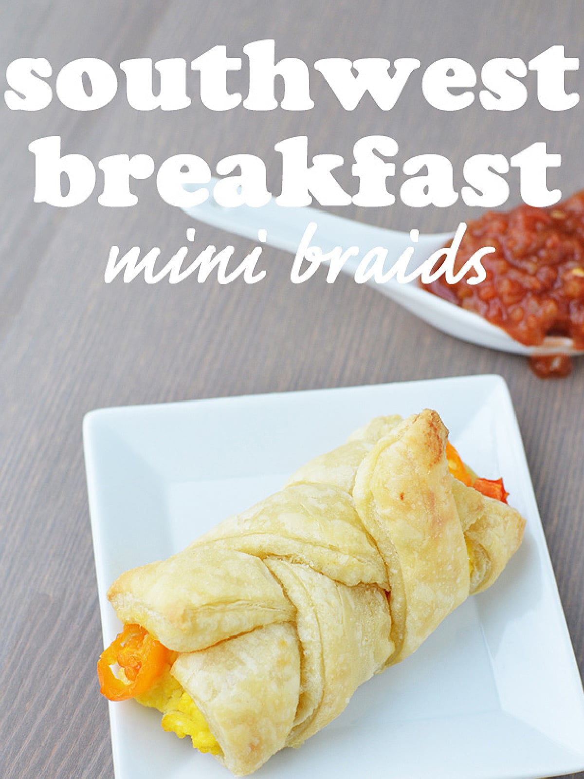 Mother's Day Breakfast Recipes- breakfast twist on a plate next to salsa - Kids Activities Blog