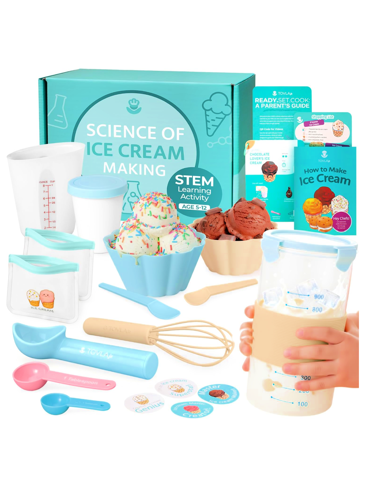 Summer Activities- complete ice cream kit with cups, whisks, and spoons- Kids Activities Blog