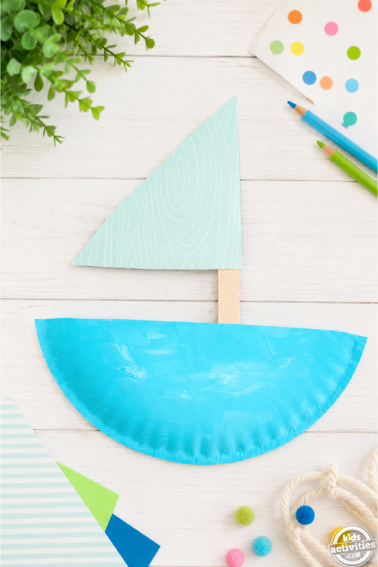 Paper Plate Boat Craft- - -Kids Activities Blog