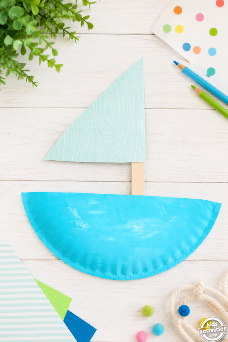 Paper Plate Boat Craft- - -Kids Activities Blog