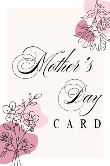 Printable Mother's Day Card- -Kids Activities Blog