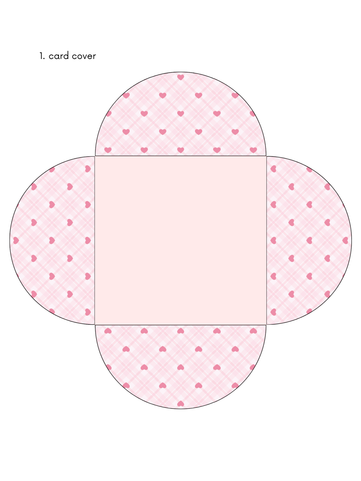 Printable Mother's Day Card- Step 2- Cut out the template-Kids Activities Blog