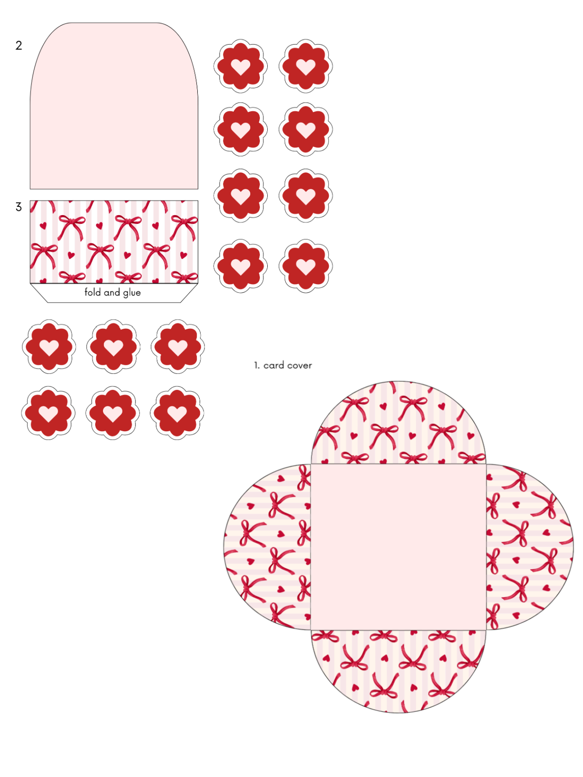Printable Mother's Day Card- red Mother's day card template with flowers-Kids Activities Blog
