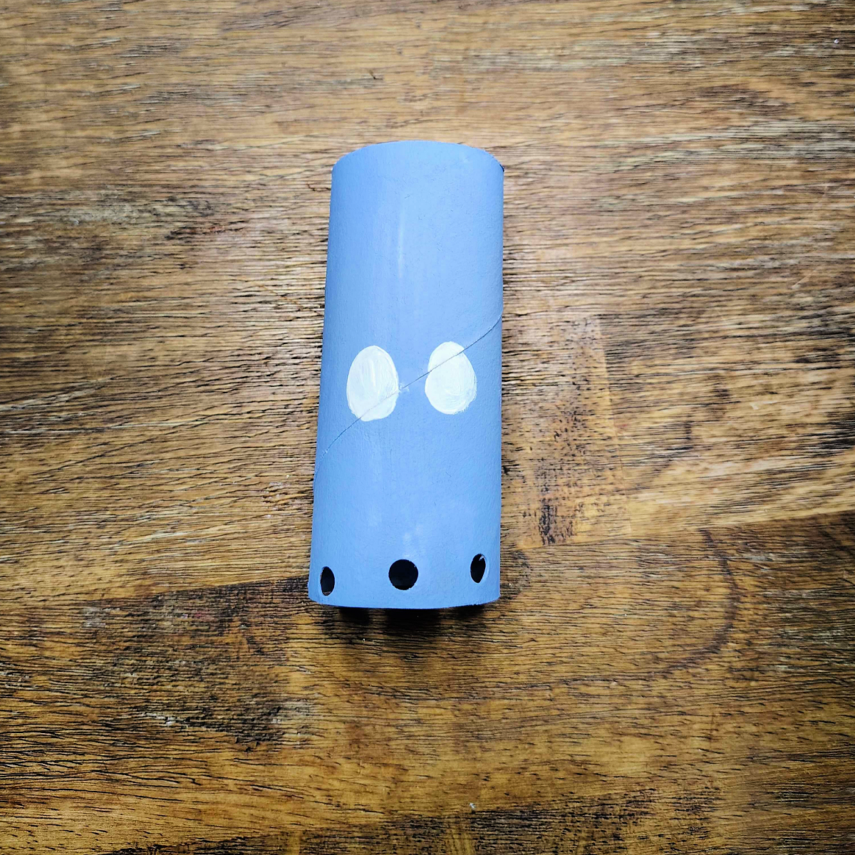 Toilet Paper Roll Octopus Roll- Step 3- Paint white eyes-Kids Activities Blog