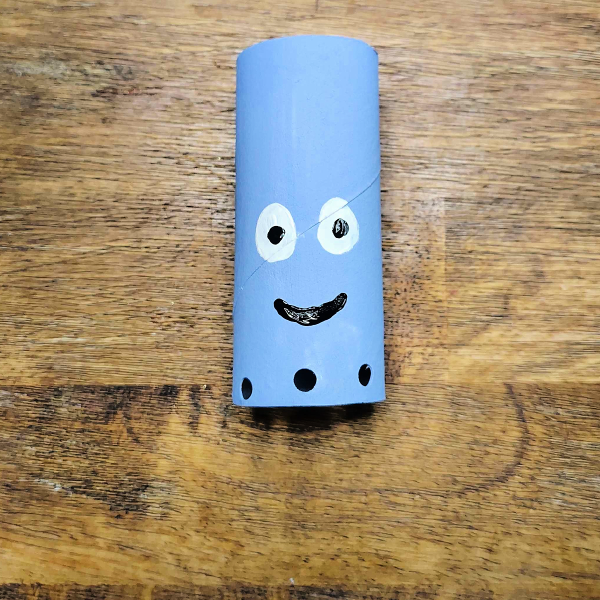 Toilet Paper Roll Octopus Roll- Step 4- Add pupils and a smile-Kids Activities Blog