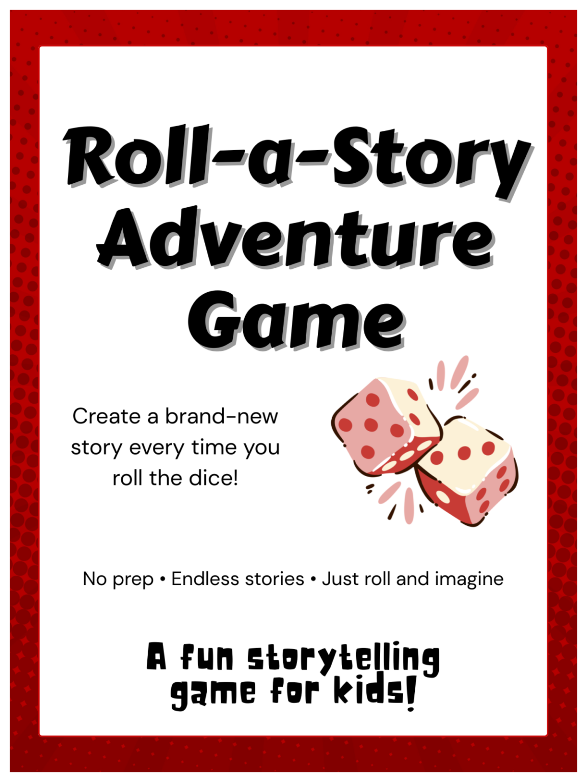 Roll A Story Game For Kids | Kids Activities Blog