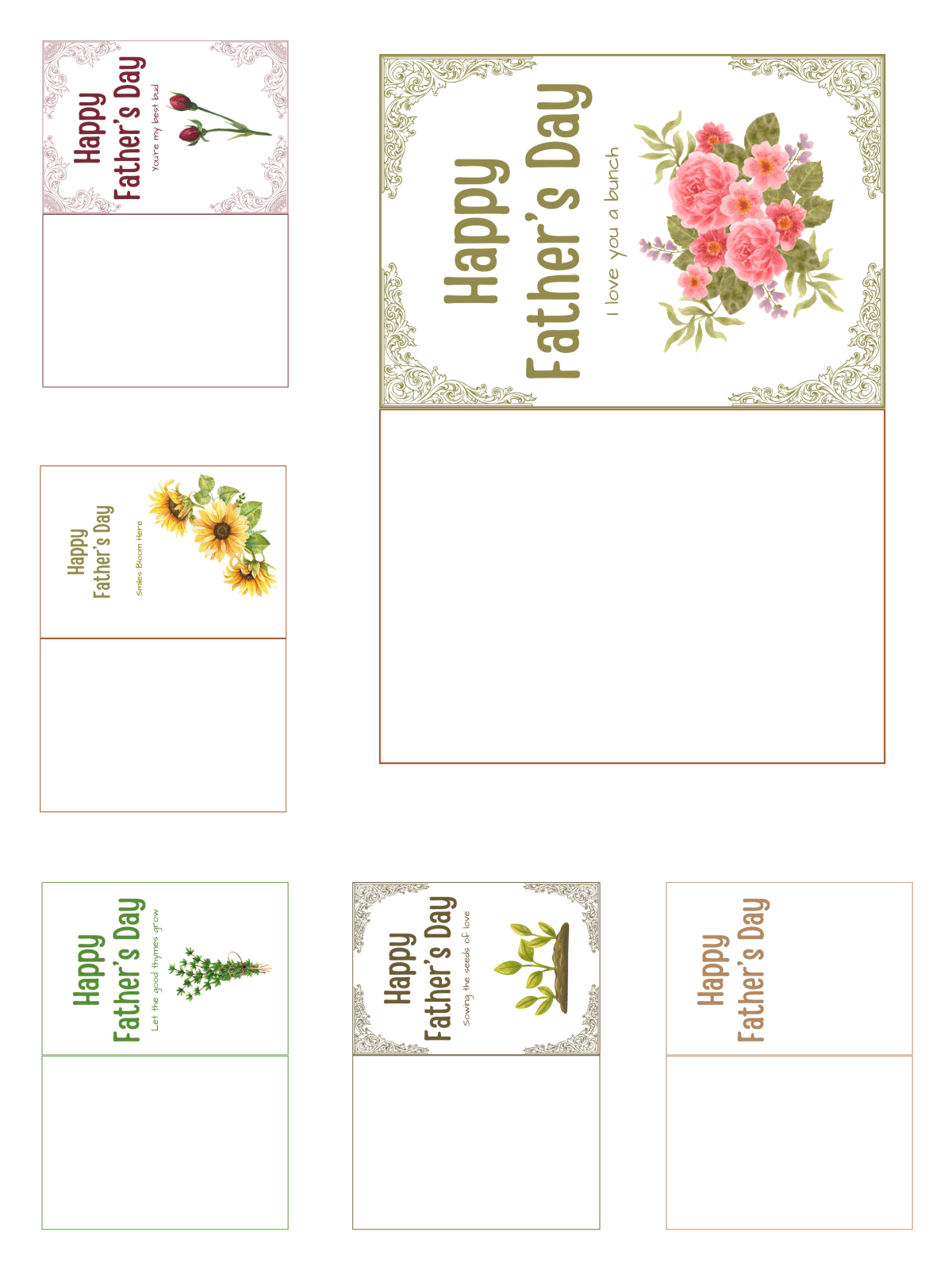 Father's Day Garden In A Bag Craft- Father's day cards with images and text- Kids Activities Blog