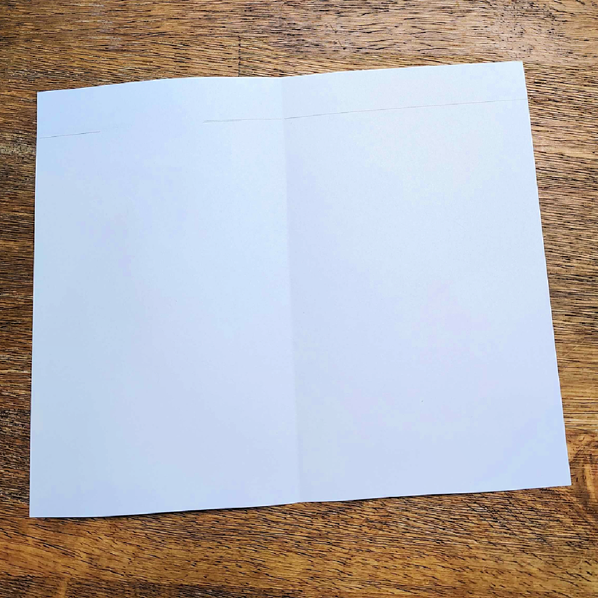 Homemade Father's Day Card- Step 3- Lines drawn at the top- Kids Activities Blog