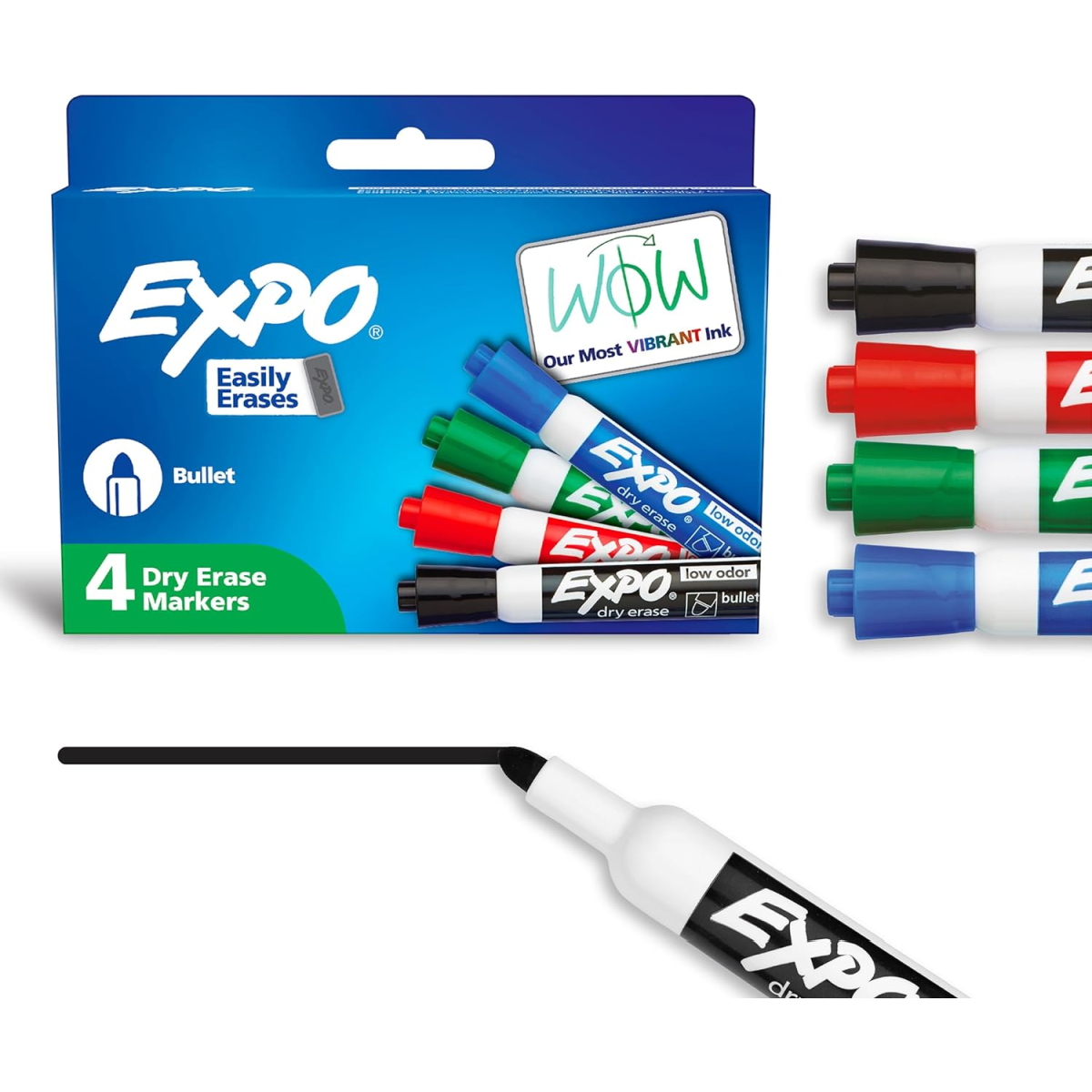 Back To School Supplies- green, blue, red, and black expo markers-Kids Activities Blog