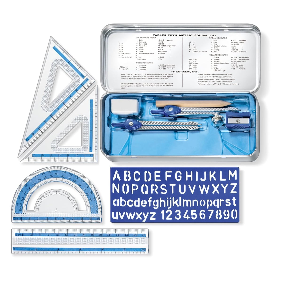 Back To School Supplies- math supplies measuring triangles compass rulers -Kids Activities Blog