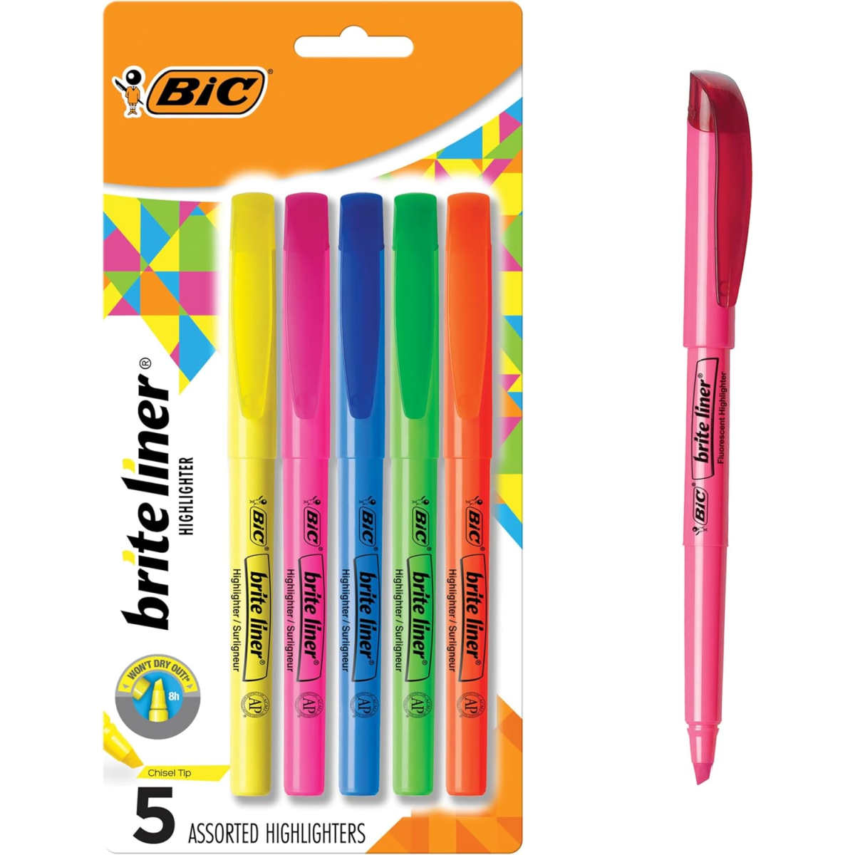 Back To School Supplies- yellow, pink, blue, green, orange highlighters-Kids Activities Blog