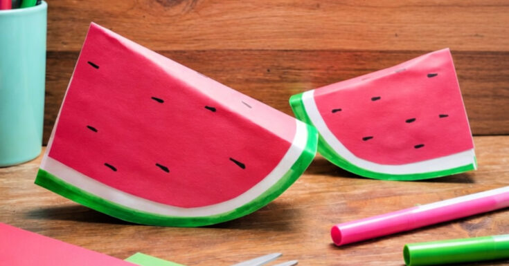 Paper Watermelon Craft 