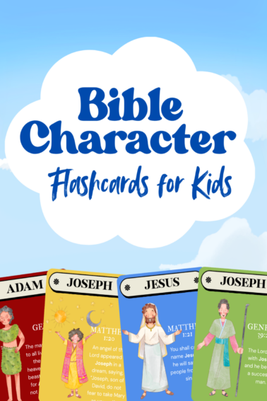 Bible Character Flashcards- -Kids Activities Blog