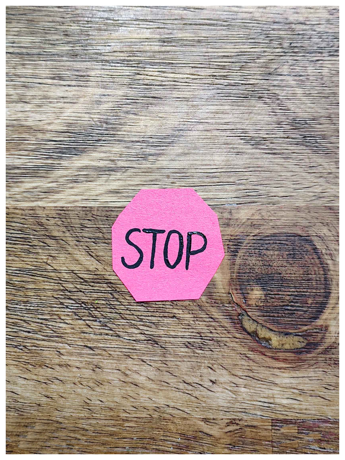 Paper School bus craft- Step 6 -Write STOP on the octagon - Kids Activities Blog
