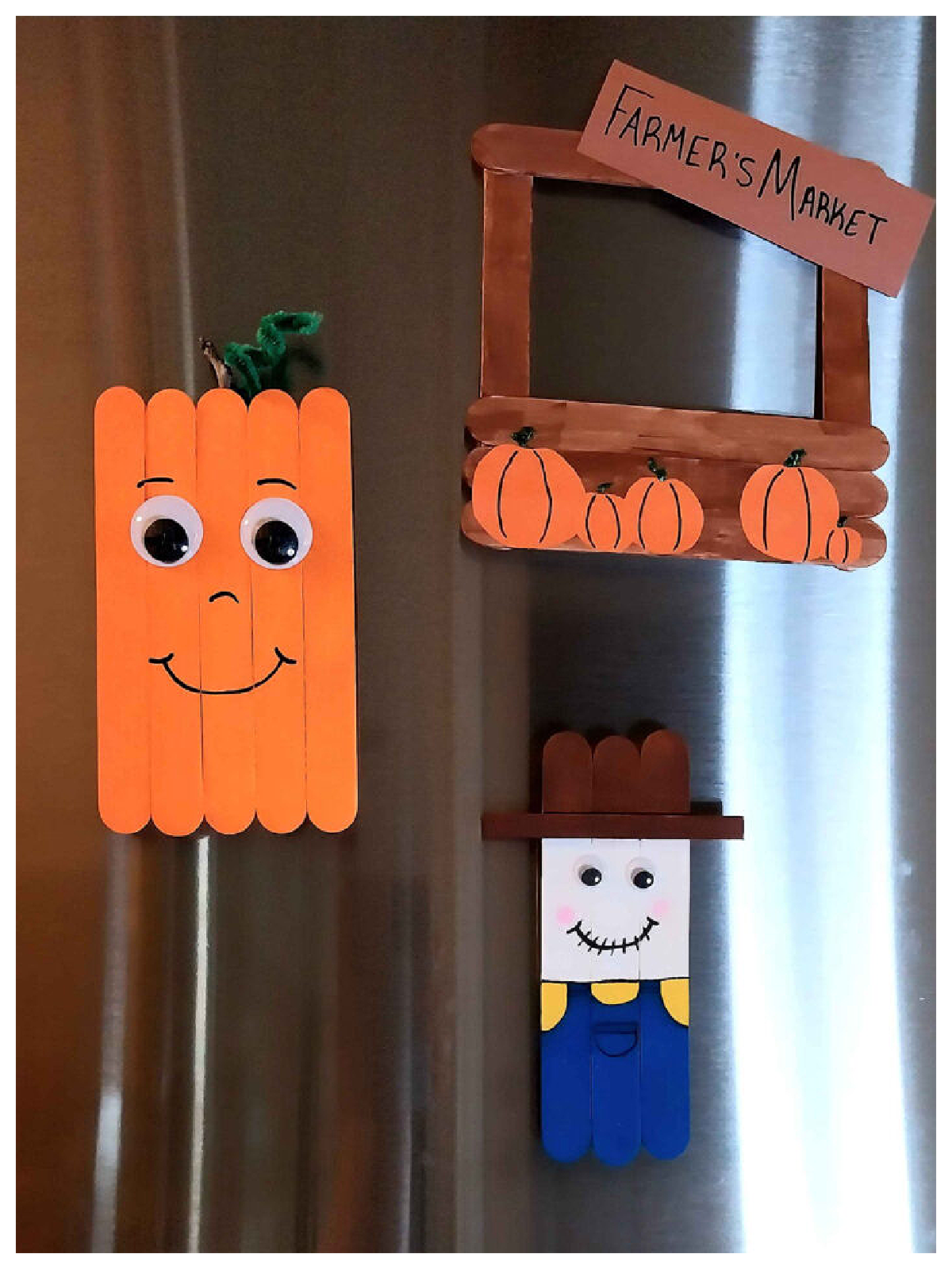 Fun Activities- magnets like a pumpkin, farmer stand, scarecrow - Kids Activities Blog