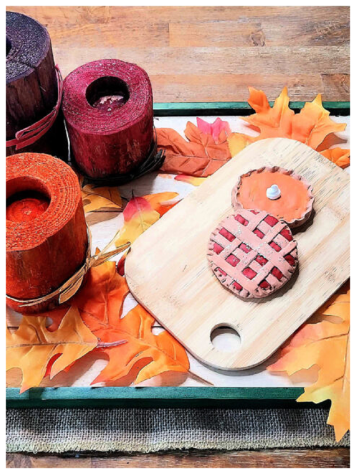 Fun Activities- candles, wood, leaves, air dry pies - Kids Activities Blog