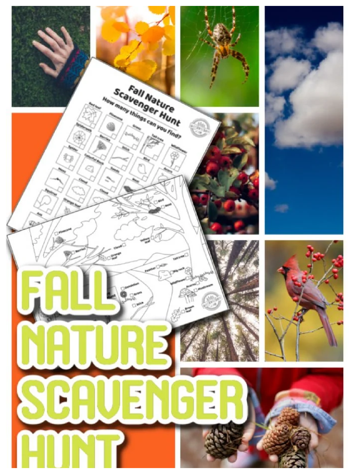 Fun Activities- nature scavenger hunt with printable and nature - Kids Activities Blog