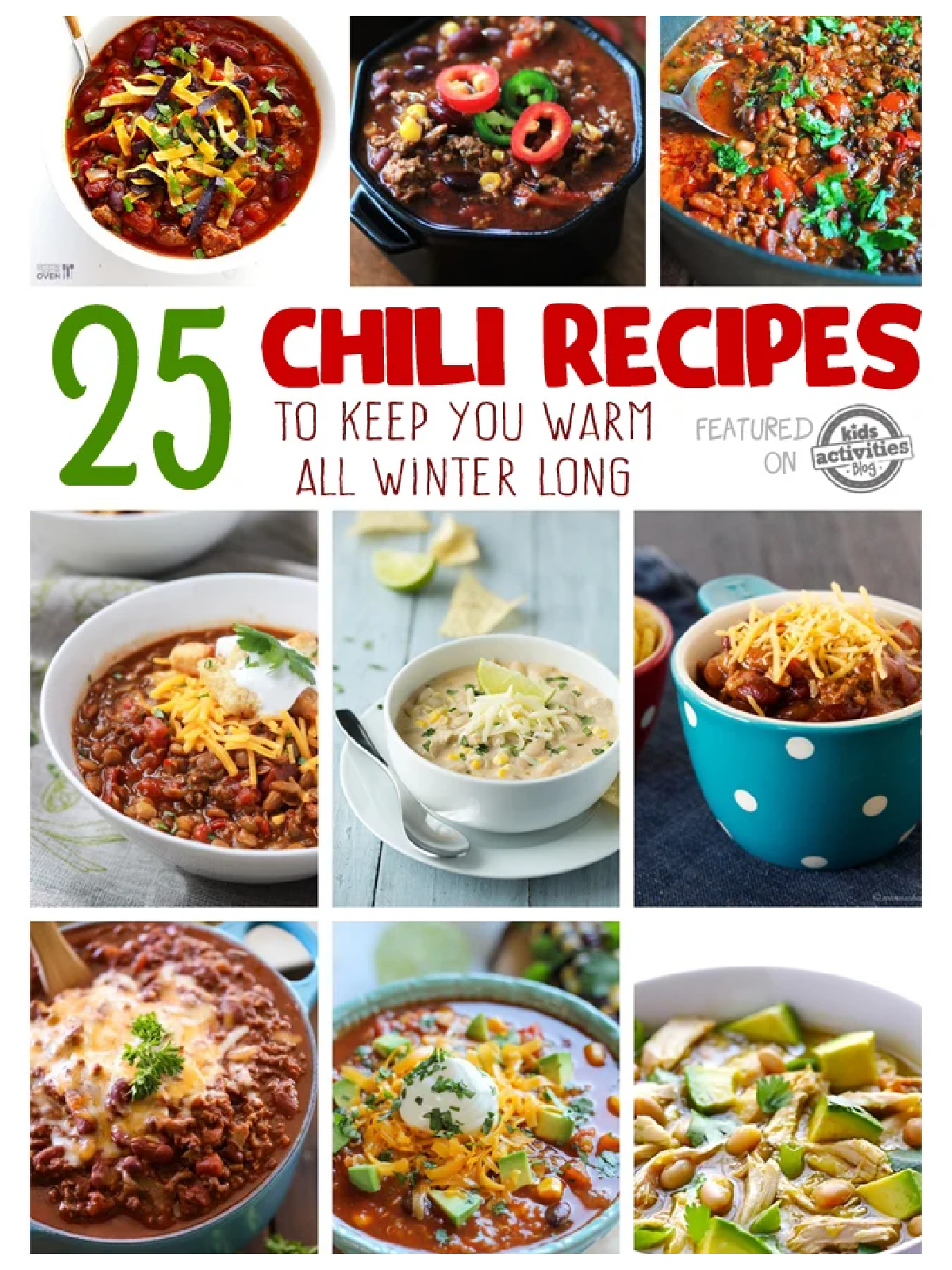 Fun Activities- comfort chili recipes with photos - Kids Activities Blog