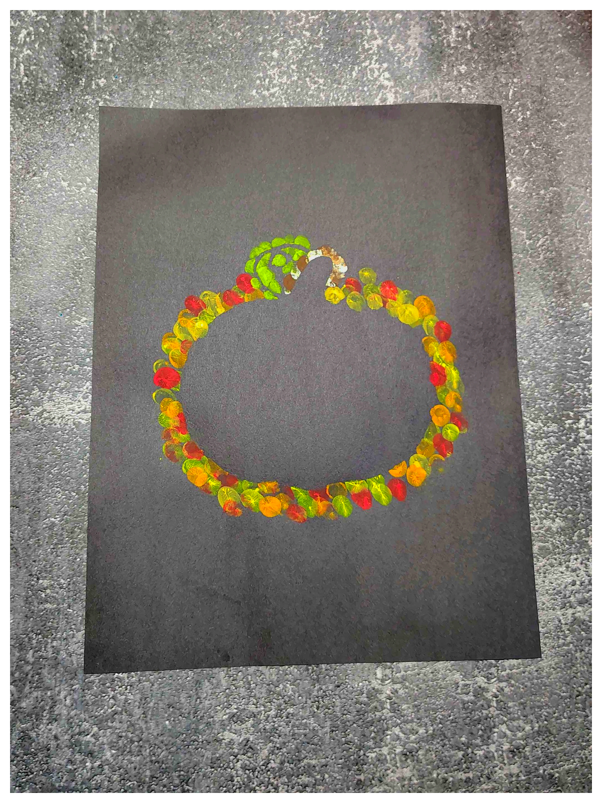 Pumpkin Craft- Step 3 - Remove white pumpkin paper - Kids Activities Blog