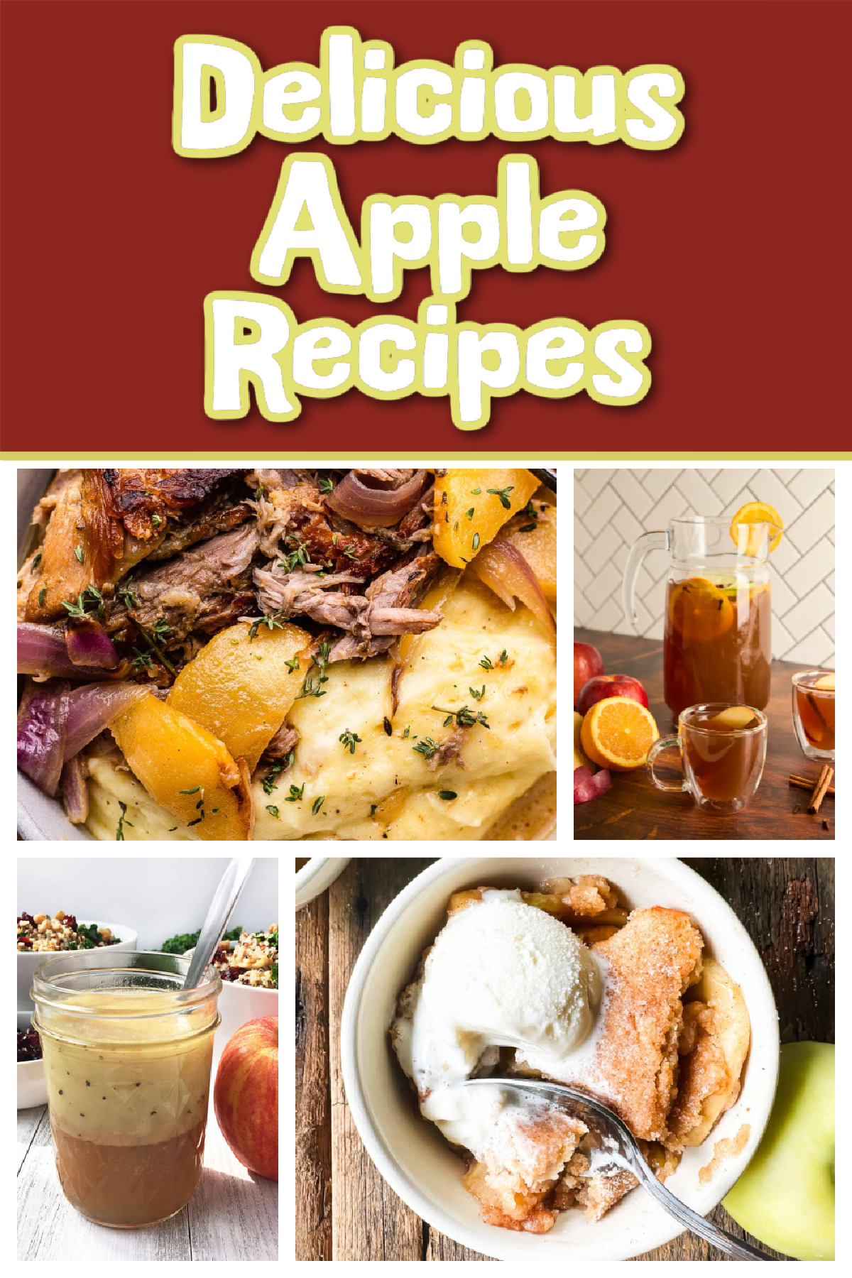 Apple Cider Recipes- roast, beverage with apples, salad dressing, cobbler -Kids Activities Blog