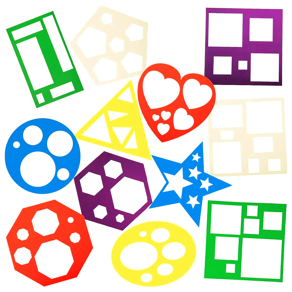 Craft Hacks- colorful stencils in all shapes-Kids Activities Blog
