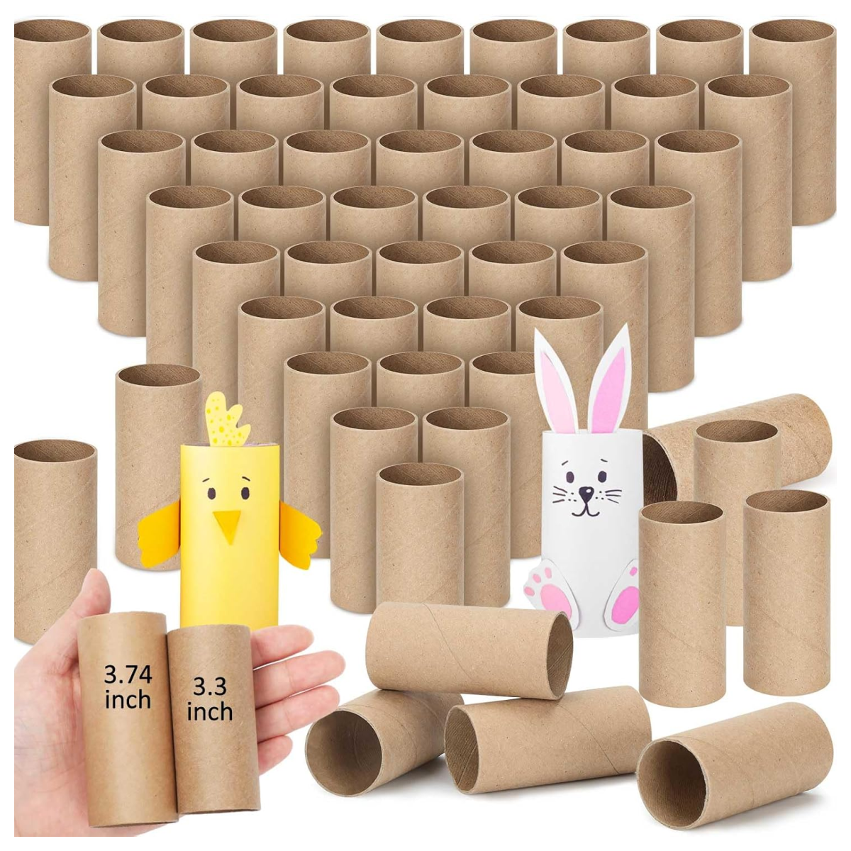 Craft Hacks- toilet paper tubes in bulk with a bunny and duck -Kids Activities Blog